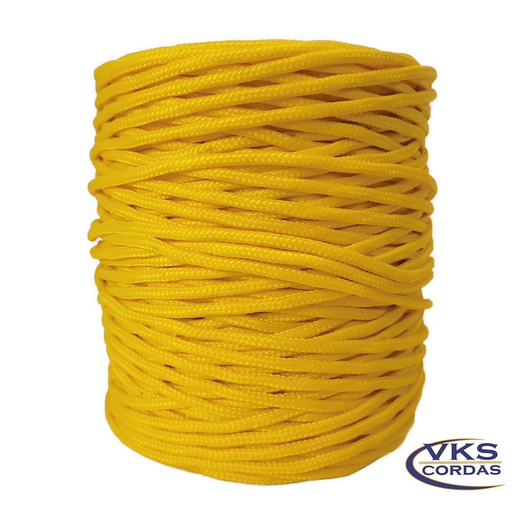 Corda de Polipropileno Trançada Soft 4mm Amarelo - 90m - Image 3
