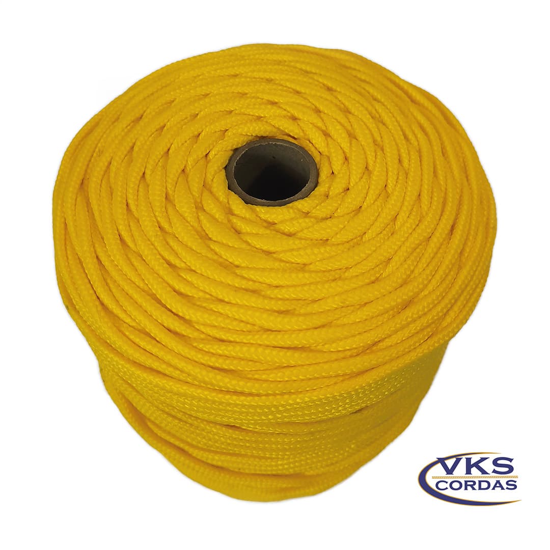 Corda de Polipropileno Trançada Soft 4mm Amarelo - 90m - Image 2