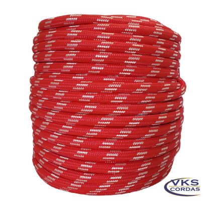 Corda Polipropileno Soft 14mm Vermelho Rajada Individual - 110m