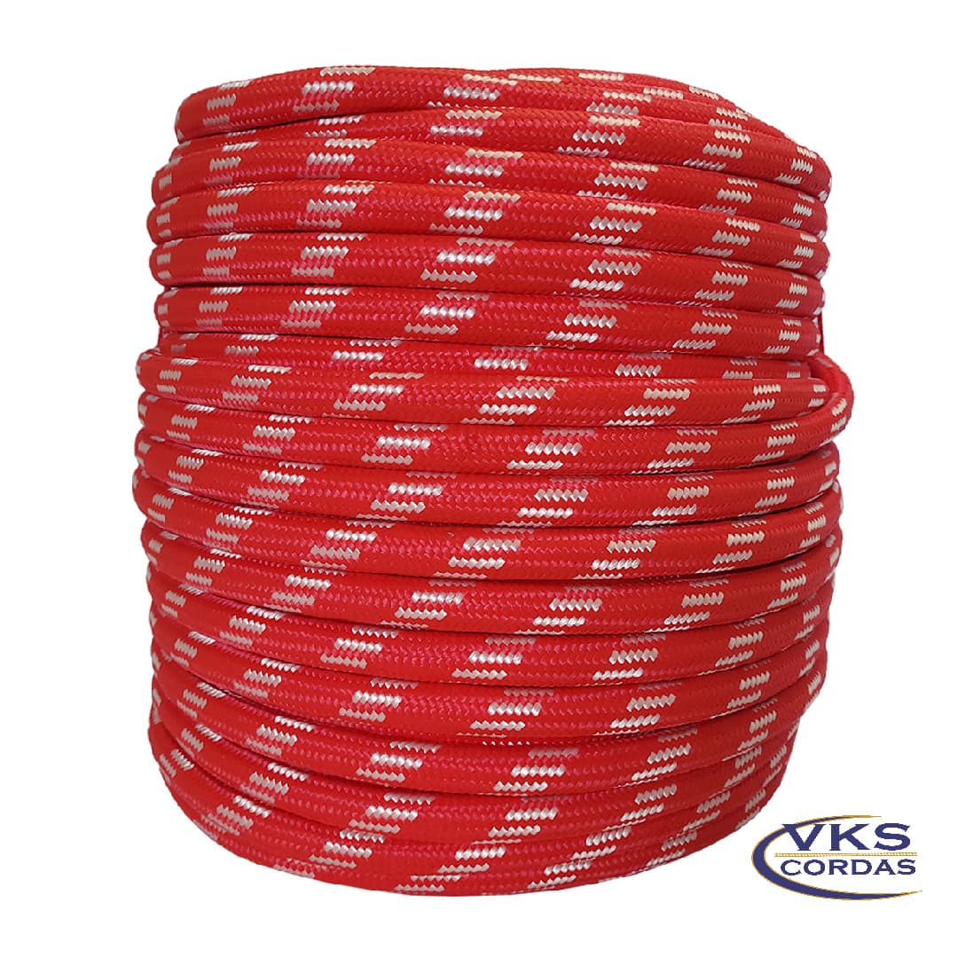 Corda Polipropileno Soft 16mm Vermelho Rajada Individual - 50m - Image 2