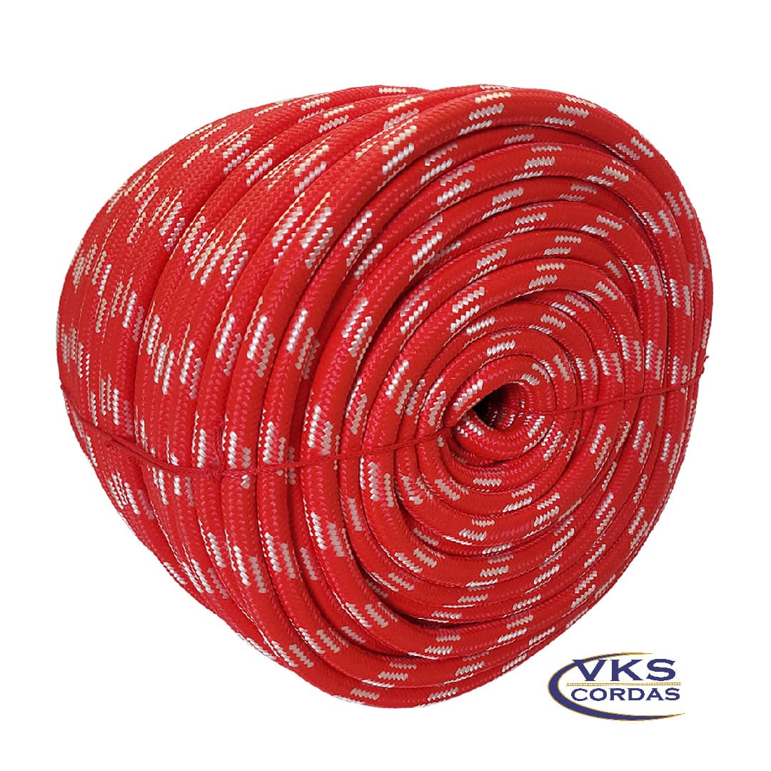 Corda Polipropileno Soft 16mm Vermelho Rajada Individual - 50m - Image 3
