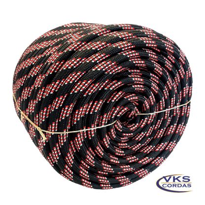 Corda Soft Polipropileno 12mm Preto Rajada Especial - 60m - Image 3