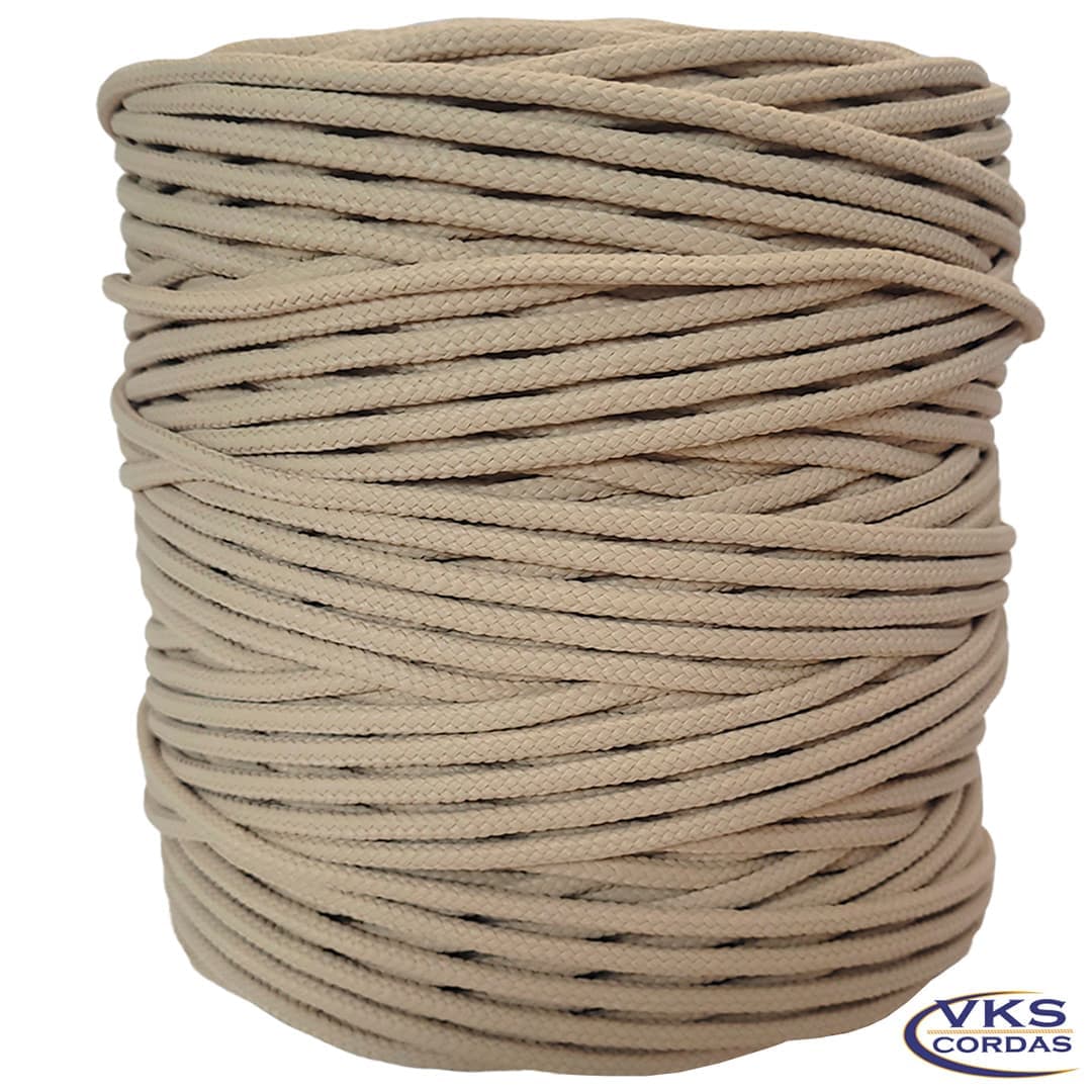 Corda Náutica Trançada Polipropileno 3mm Bege - 290m - Image 3