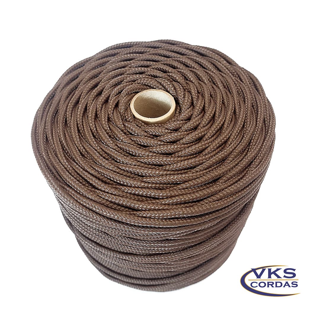 Corda de Polipropileno Trançada Soft 4mm Marrom - 90m - Image 2