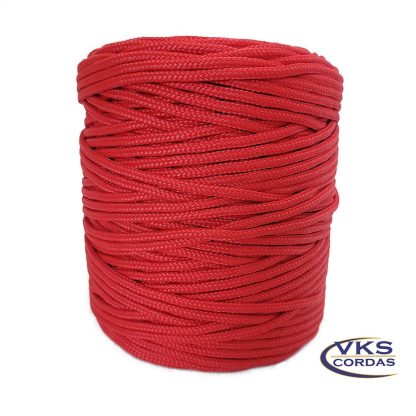 Corda Soft Polipropileno Trançada 4mm Vermelho - 180m - Image 3