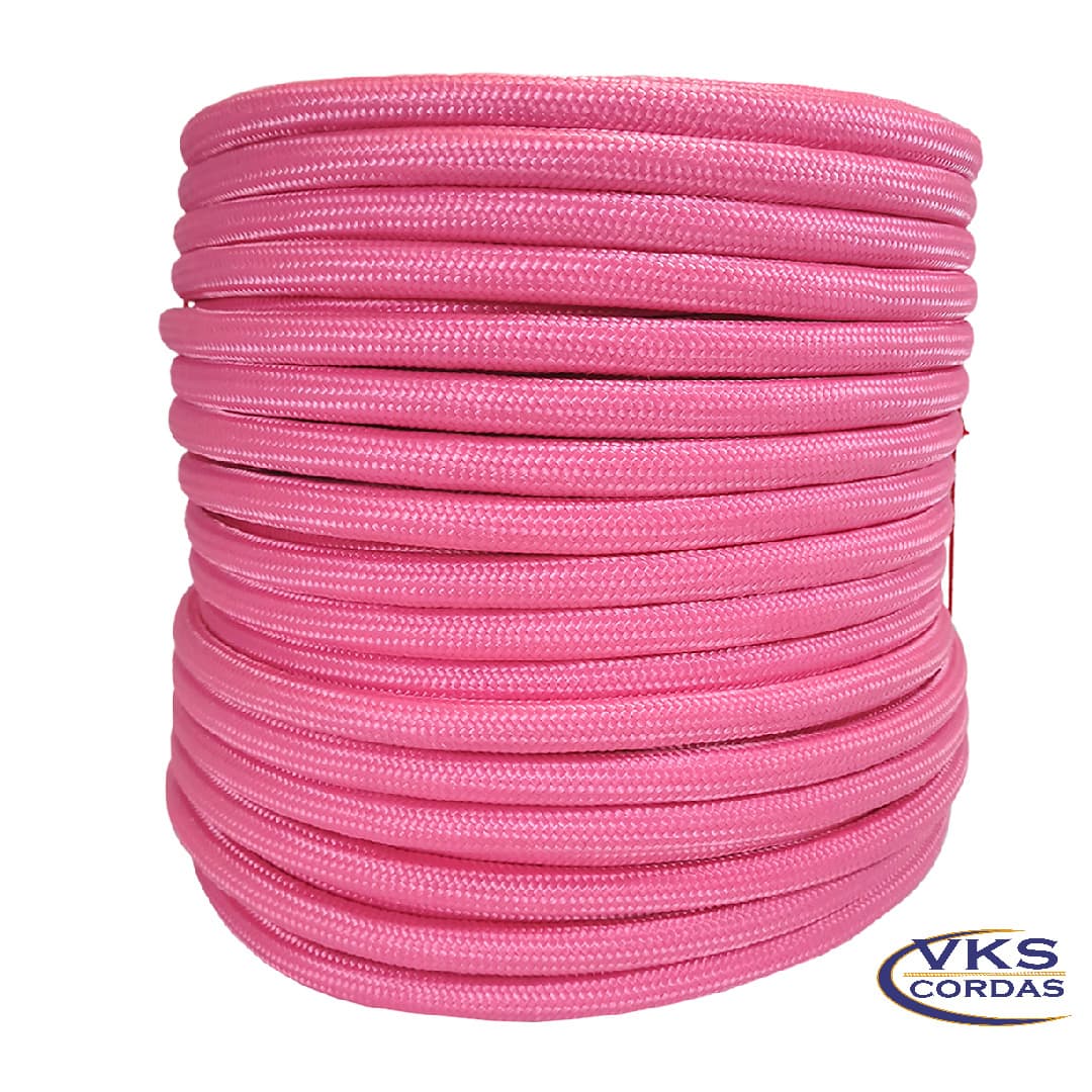 Corda Soft Trançada Polipropileno 8mm Rosa - 100m - Image 2