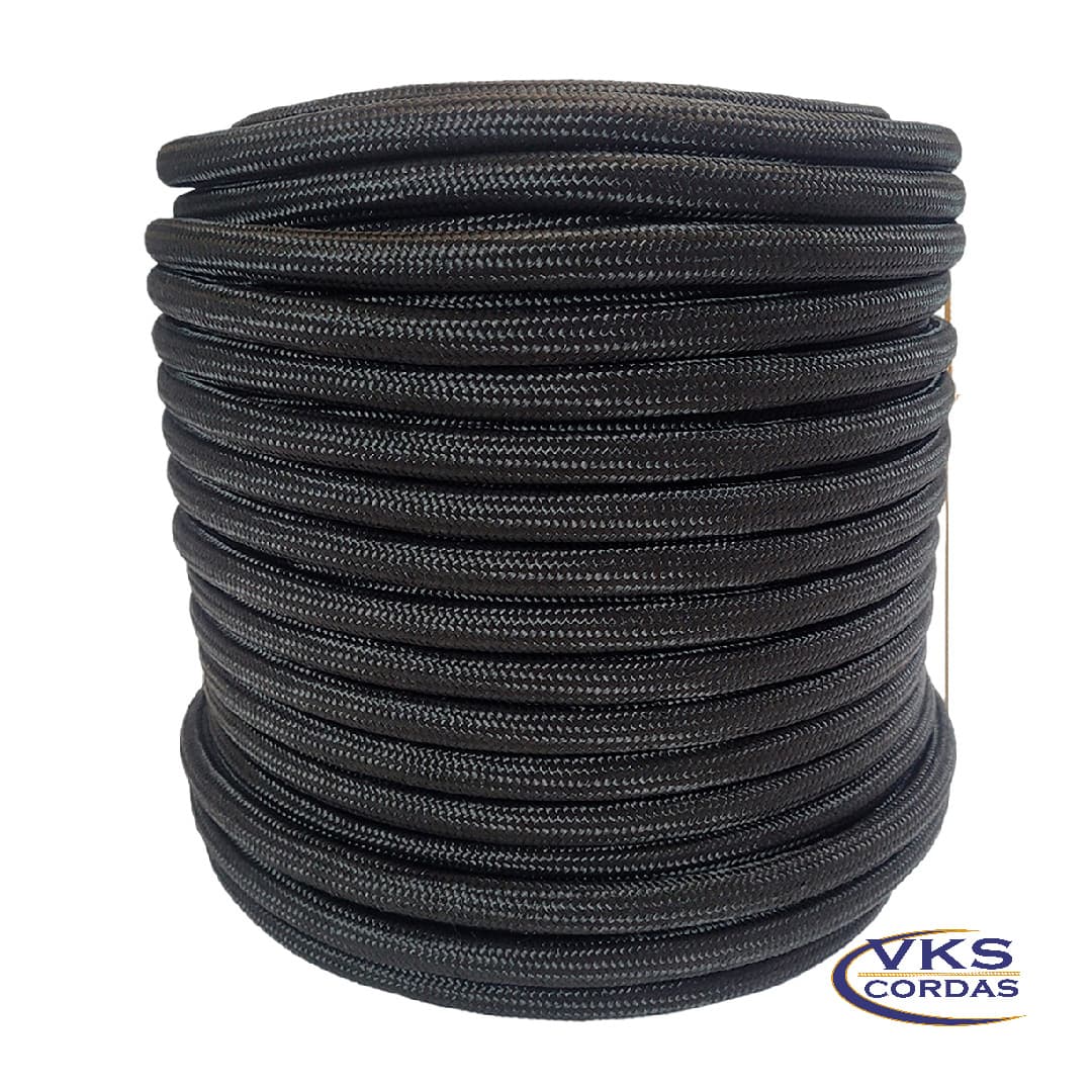 Corda Soft Trançada Polipropileno 8mm Preto - 100m - Image 2