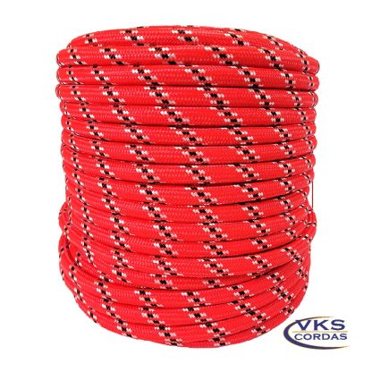 Corda Soft Polipropileno 12mm Vermelho Rajada Tradicional - 60m - Image 2