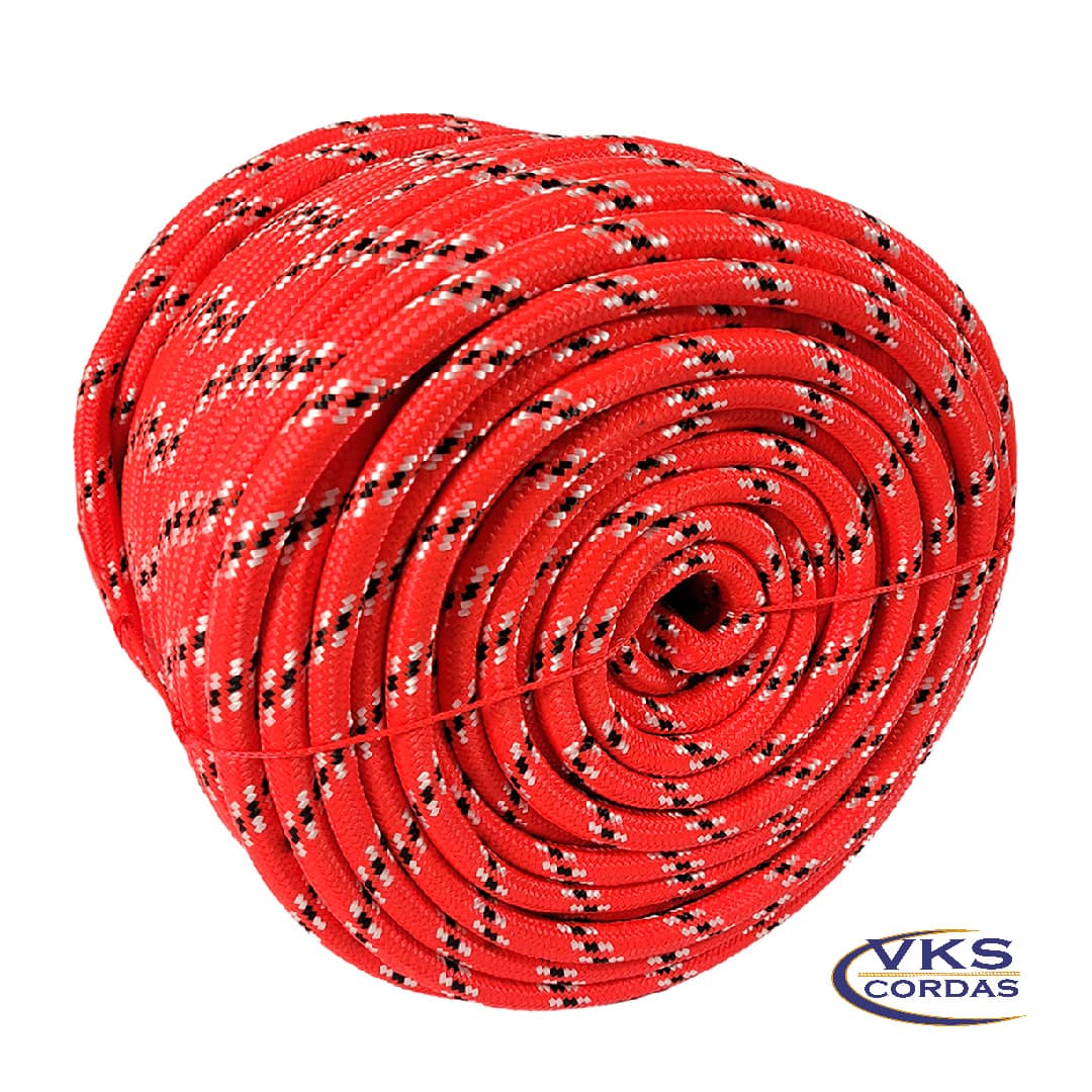 Corda Polipropileno Soft 16mm Vermelho Rajada Tradicional - 50m - Image 3