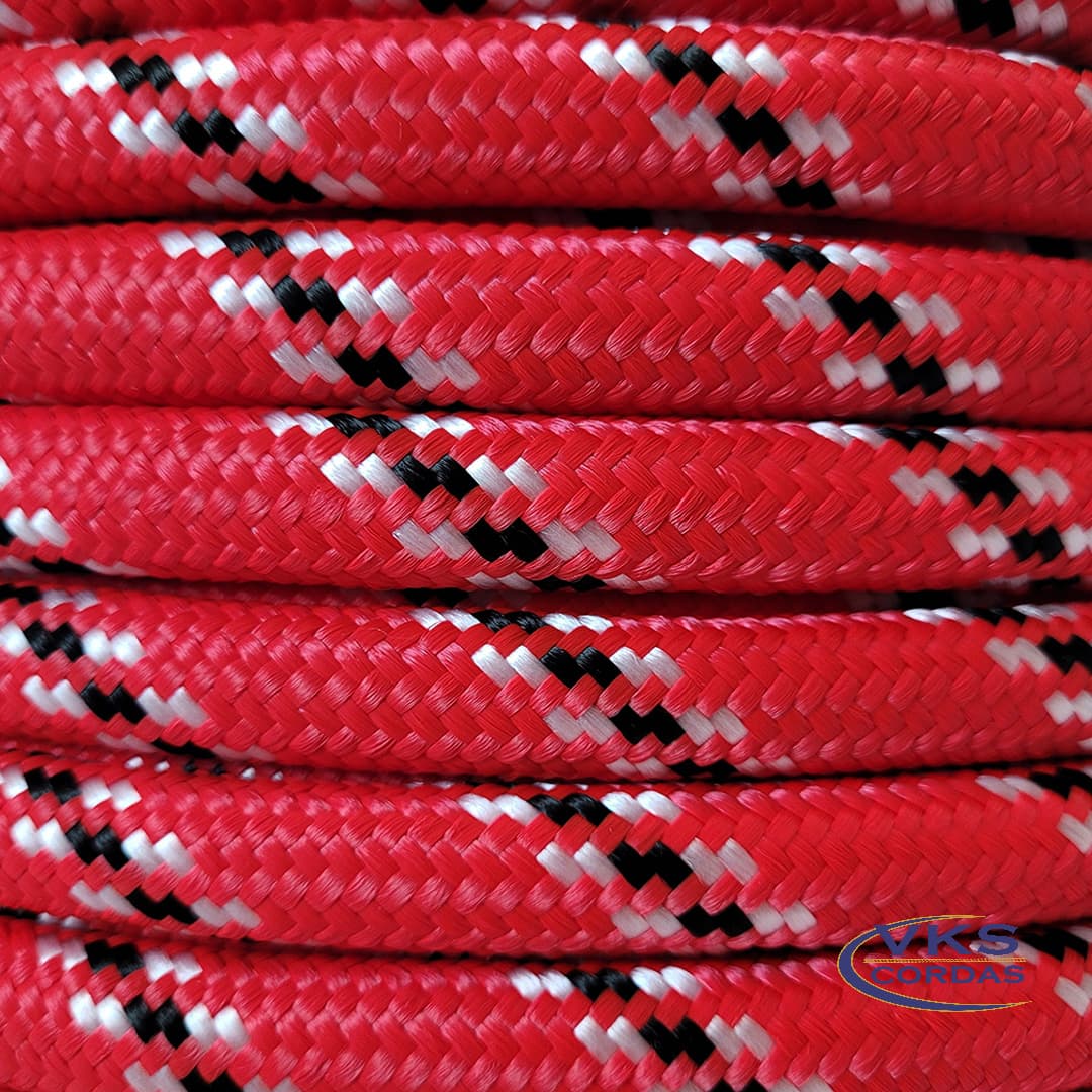 Corda Polipropileno Soft 16mm Vermelho Rajada Tradicional - 50m - Image 4