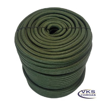 Corda Polipropileno Soft Trançada 12mm Verde Militar - 120m - Image 2