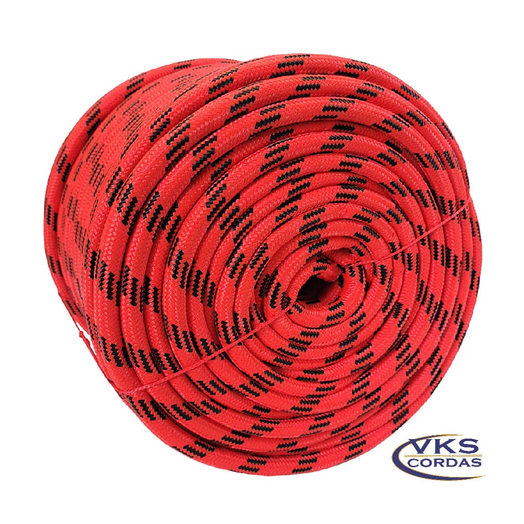 Corda Polipropileno Soft 16mm Vermelho Rajada Individual - 50m - Image 3
