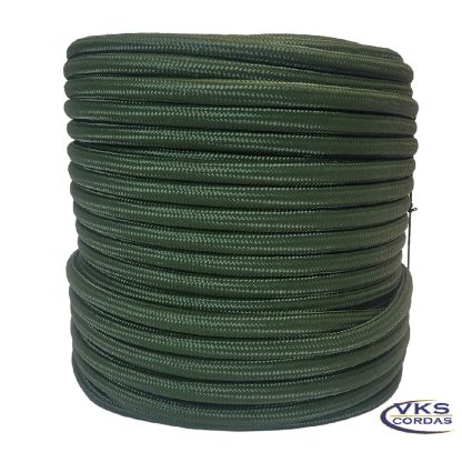 Corda Polipropileno Soft Trançada 12mm Verde Militar - 120m