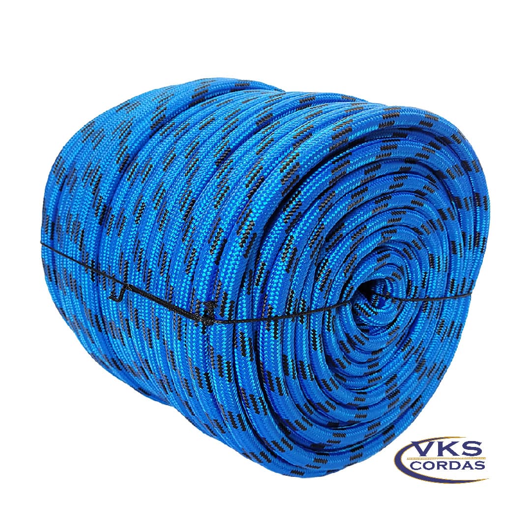 Corda Soft Polipropileno 12mm Azul Rajada Individual - 60m - Image 3