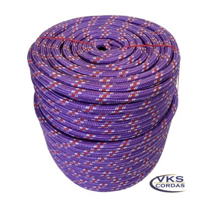 Corda Polipropileno Soft 14mm Lilás Rajada Tradicional - 110m - Image 2