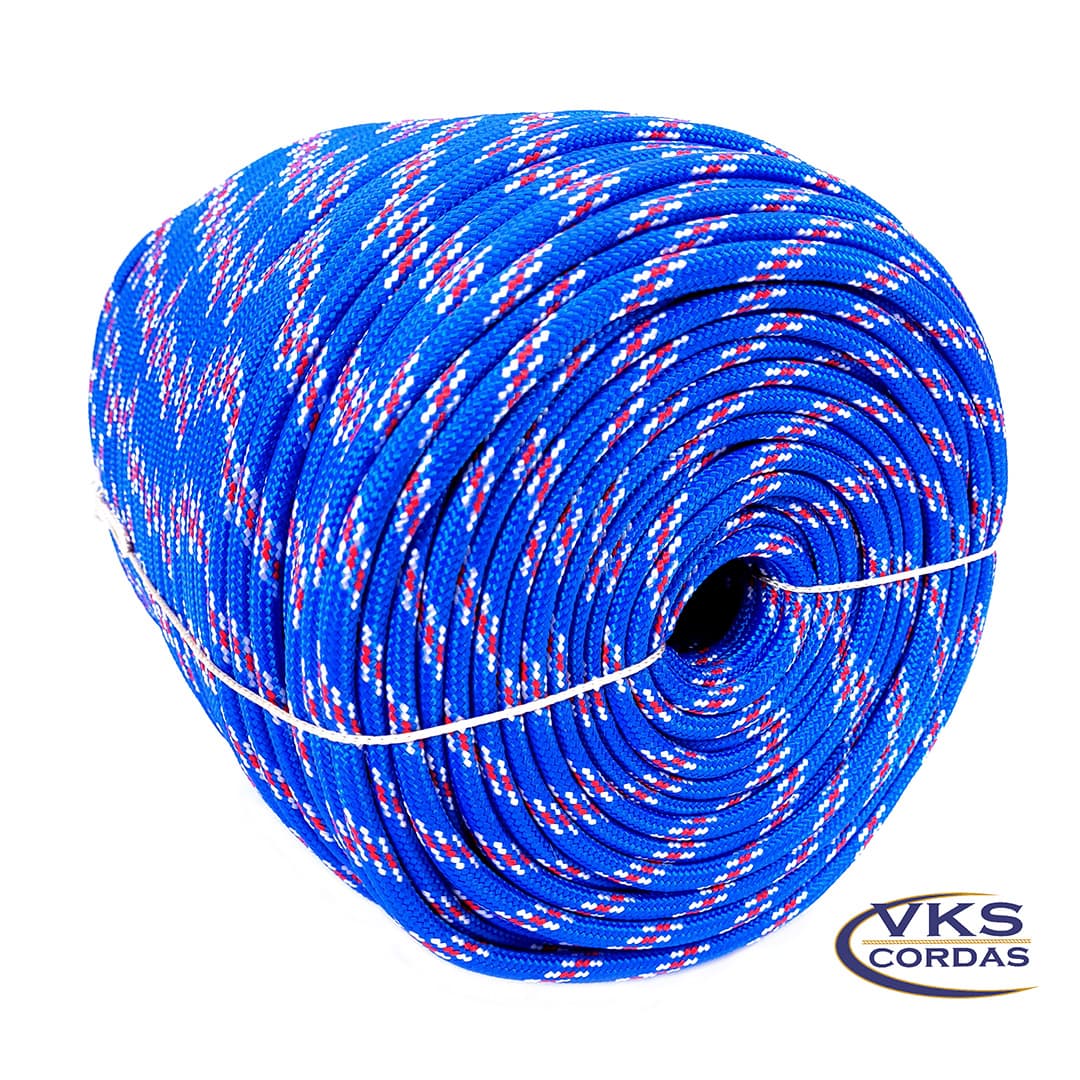 Corda de Polipropileno Soft 6mm Azul Rajada Tradicional - 200m - Image 2