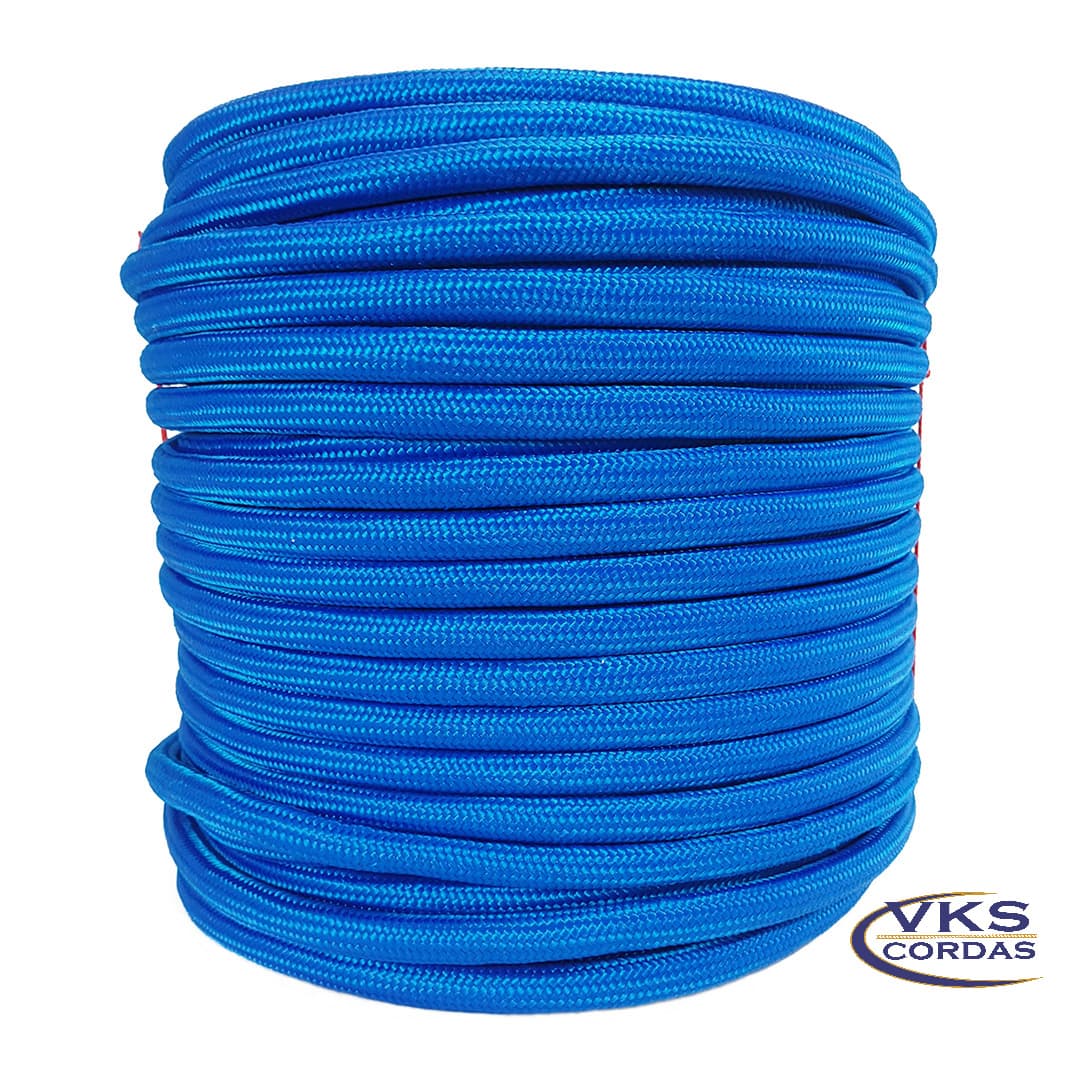 Corda Soft Trançada Polipropileno 8mm Azul - 100m - Image 2