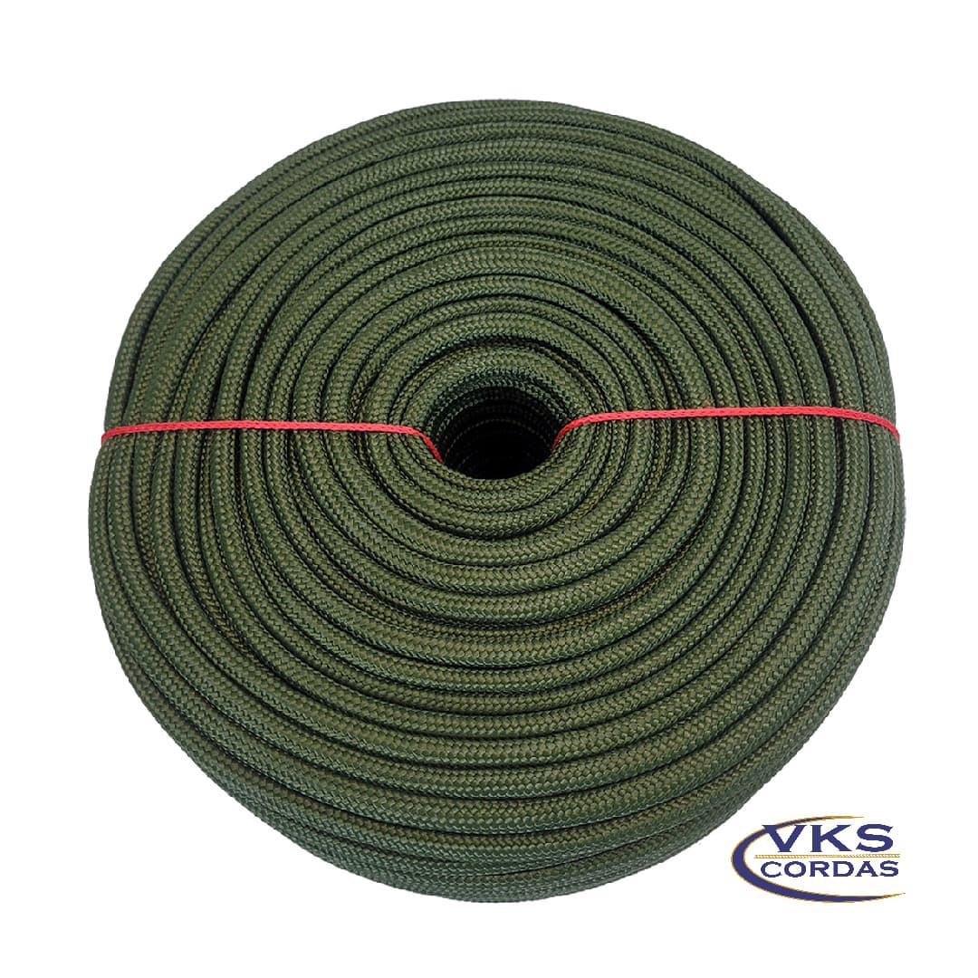 Corda Trançada Soft Redonda 8mm Verde Militar - 215m - Image 3