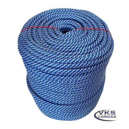 Corda Trançada Soft Polipropileno 6mm Azul Stone - 100m