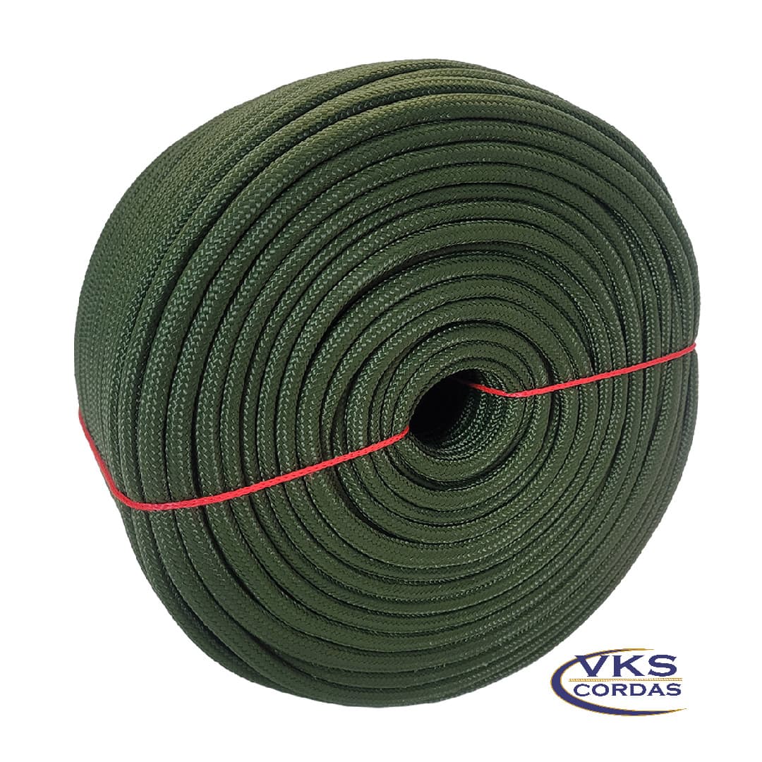 Corda Trançada Soft Redonda 8mm Verde Militar - 215m - Image 2