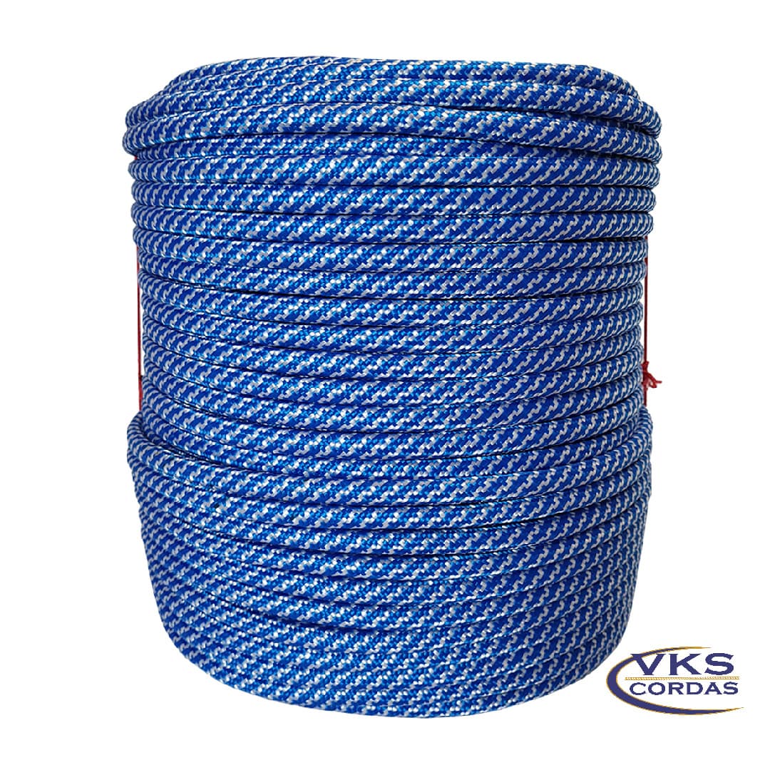 Corda Trançada Soft Redonda 8mm Azul Stone - 215m