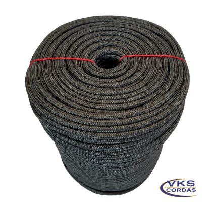 Corda Soft Polipropileno Trançada 10mm Preto - 100m