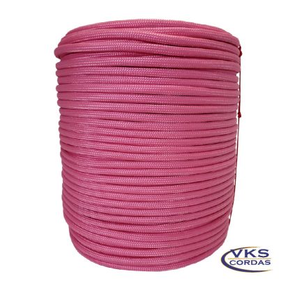 Corda Polipropileno Trançada Soft 10mm Rosa - 200m