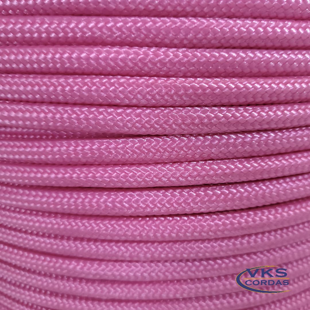 Corda Soft Trançada Polipropileno 8mm Rosa - 100m - Image 4