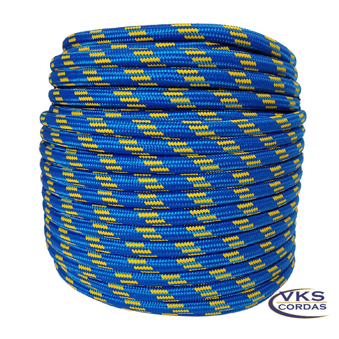 Corda Soft Polipropileno 12mm Azul Rajada Individual - 60m - Image 2