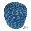 Corda Soft Polipropileno 12mm Azul Rajada Individual - 60m