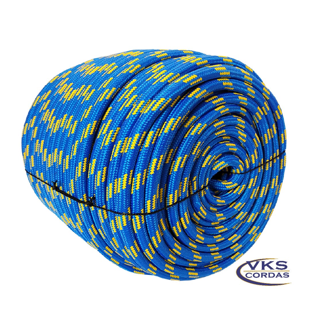 Corda Soft Polipropileno 12mm Azul Rajada Individual - 60m - Image 3