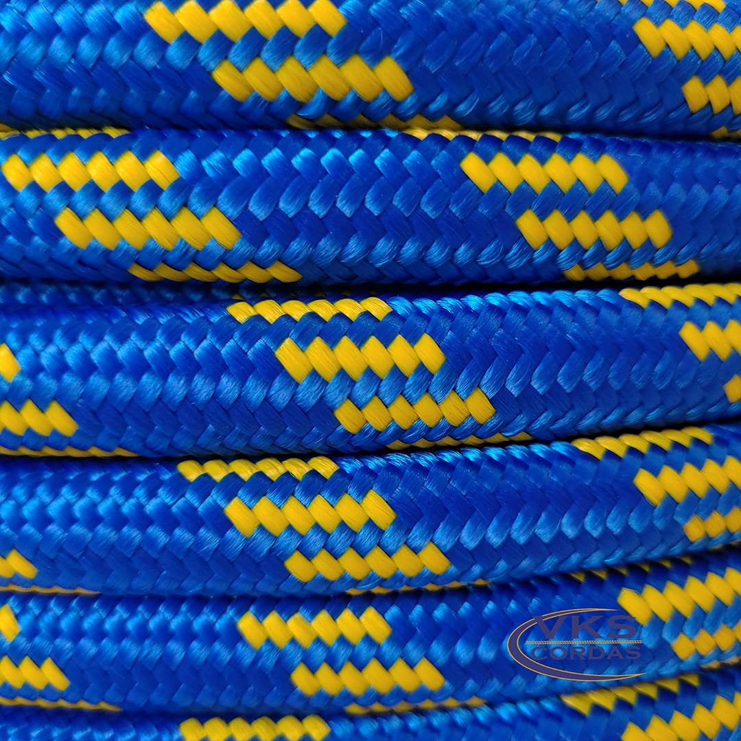 Corda Soft Polipropileno 12mm Azul Rajada Individual - 60m - Image 4