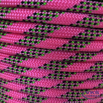 Corda Trançada Soft Redonda 8mm Pink Rajada Especial - 215m - Image 4