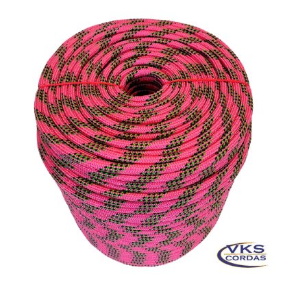 Corda Trançada Soft Redonda 8mm Pink Rajada Especial - 215m - Image 3