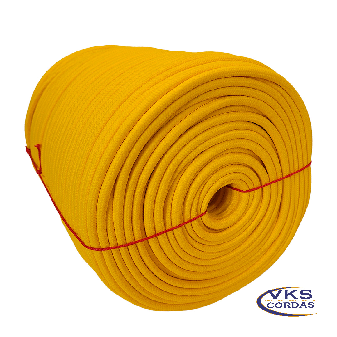 Corda Soft Trançada Polipropileno 8mm Amarelo - 100m - Image 3