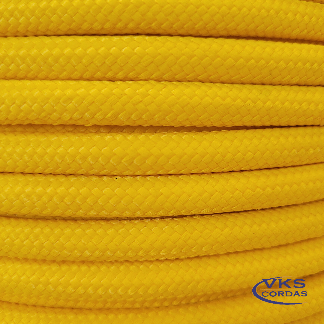 Corda Soft Trançada Polipropileno 8mm Amarelo - 100m - Image 4