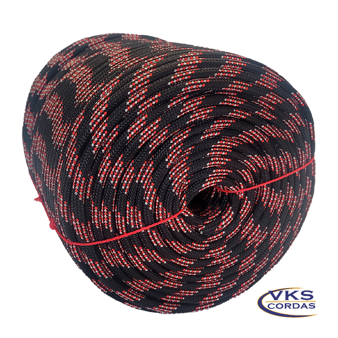 Corda Trançada Soft 6mm Preto Rajada Especial - 100m - Image 3