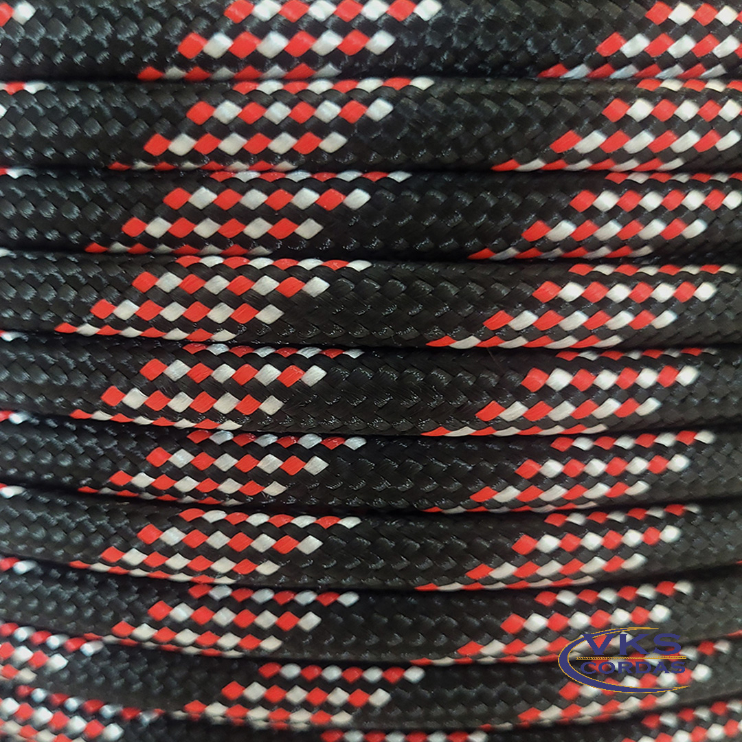 Corda Trançada Soft 6mm Preto Rajada Especial - 100m - Image 4