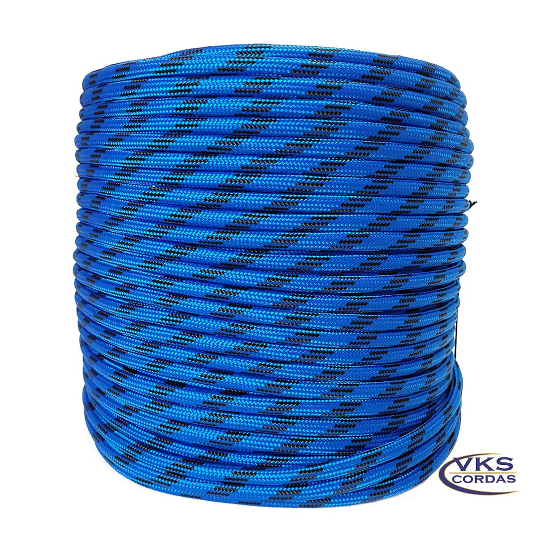 Corda de Polipropileno Soft 6mm Azul Rajada Individual - 200m