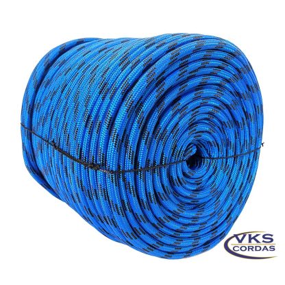 Corda Soft Polipropileno 8mm Azul Rajada Individual - 100m - Image 3