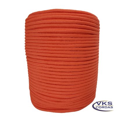 Corda Náutica Polipropileno Redonda 8mm Laranja - 50m - Image 3