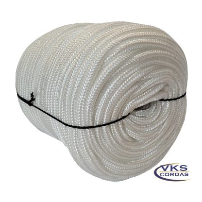 Corda Náutica Trançada Polipropileno 6mm Natural - 75m