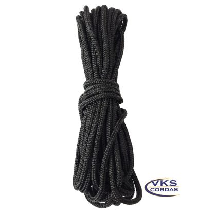 Corda de Polipropileno Náutica Trançada 2mm Preto - 100m