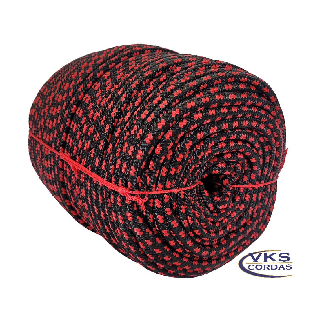 Corda Náutica Trançada Polipropileno 8mm Preto Pata - 100m - Image 3