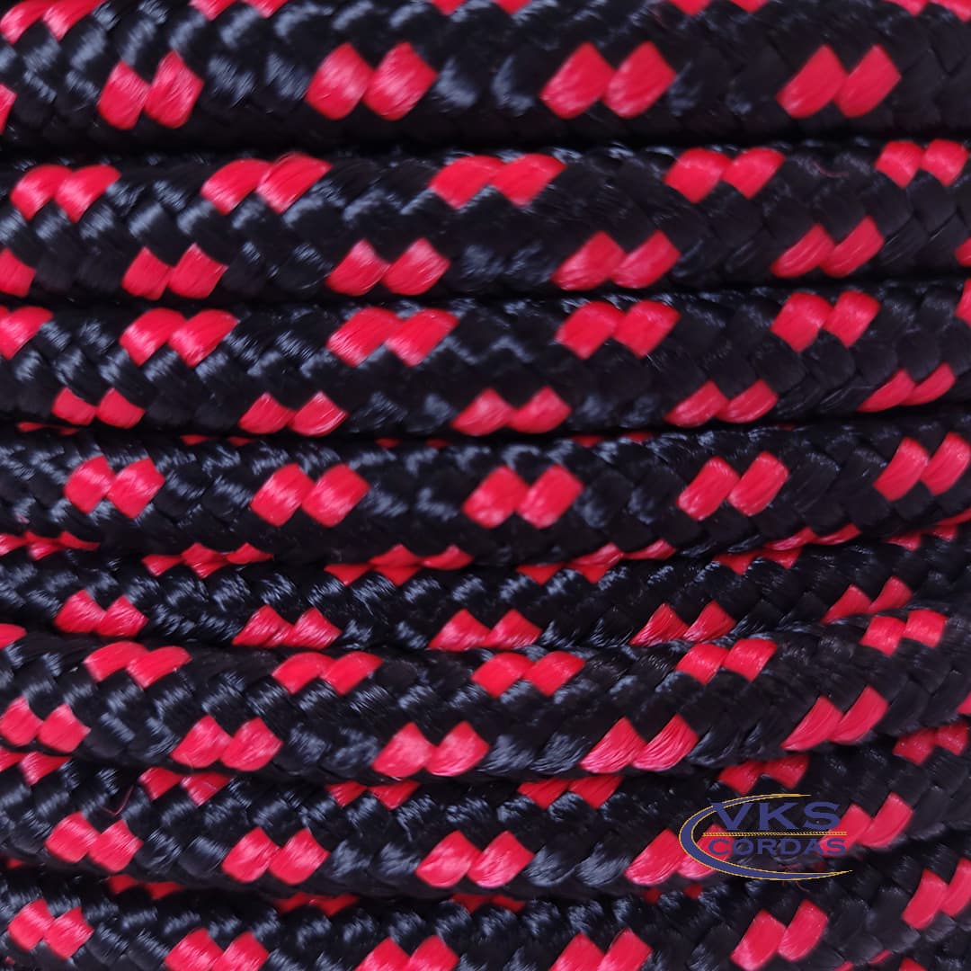 Corda Náutica Trançada Polipropileno 8mm Preto Pata - 100m - Image 4