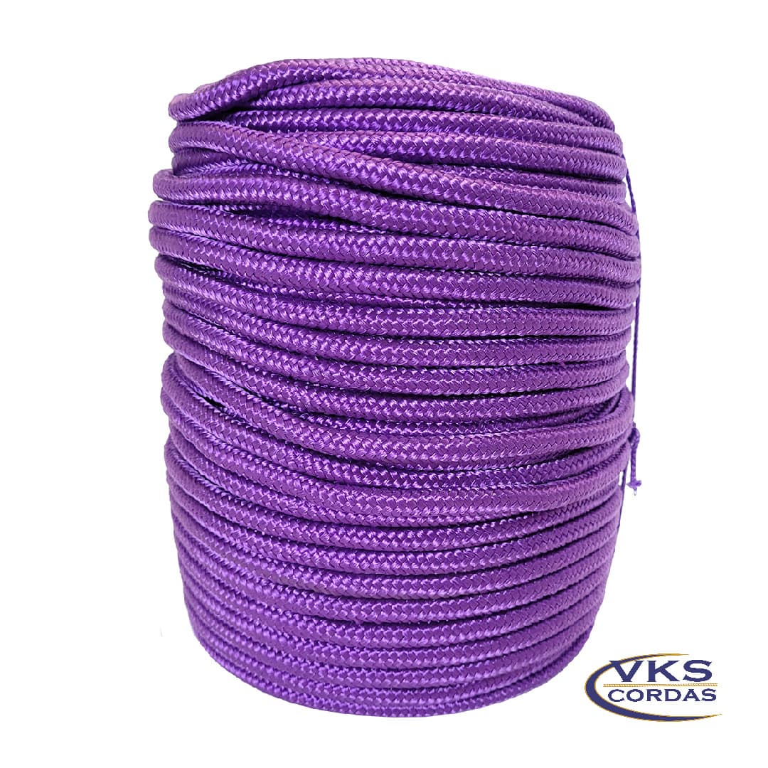 Corda Polipropileno Náutica Trançada 10mm Roxo - 75m - Image 2