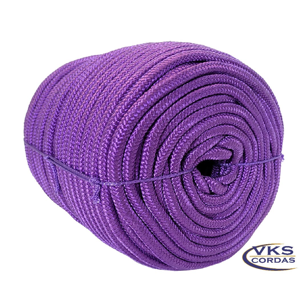 Corda Polipropileno Náutica Trançada 10mm Roxo - 75m - Image 3