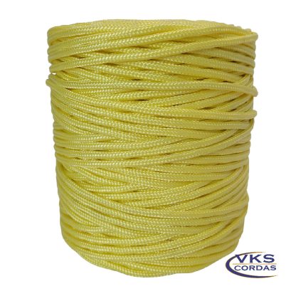 Corda Náutica Polipropileno 5mm Amarelo Bebê - 175m - Image 3