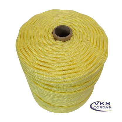 Corda Náutica Polipropileno 5mm Amarelo Bebê - 175m