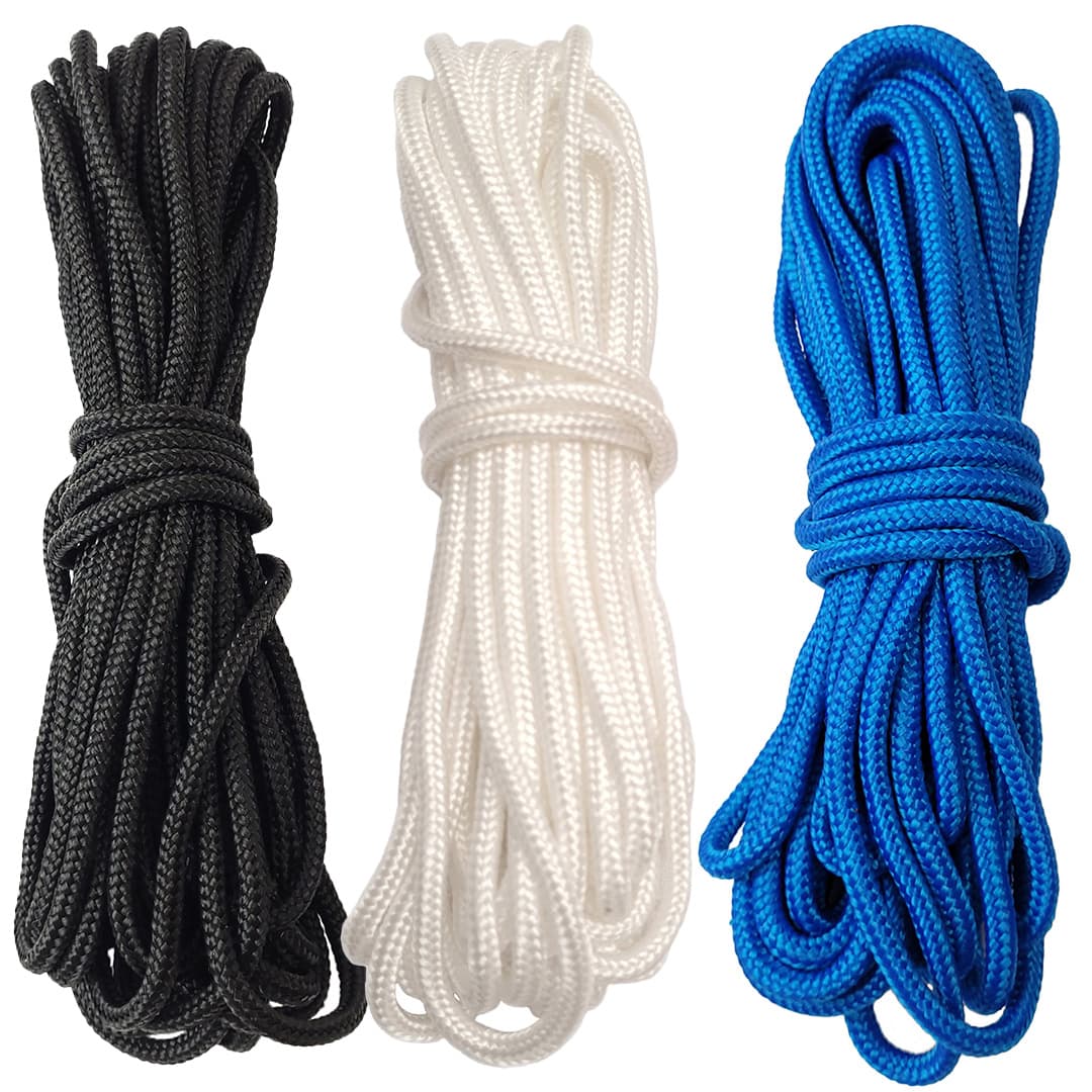 Kit Corda Náutica Trançada de Polipropileno 3 Cores